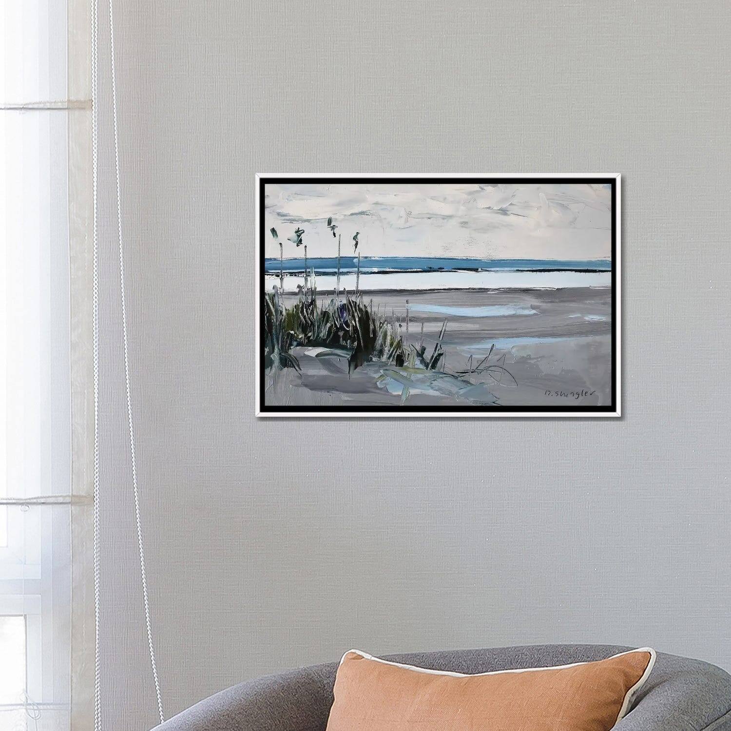 iCanvas "Wrightsville Beach, NC" by David Shingler Framed Bed Bath